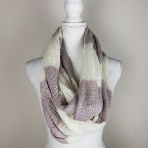 dELiA*s Knit Striped Infinity Scarf